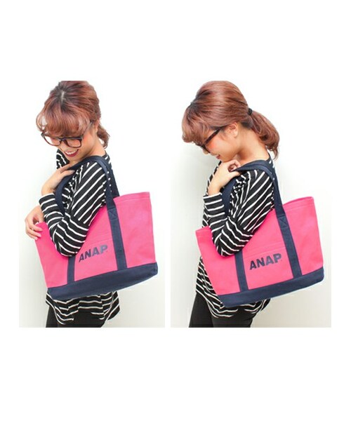 ANAP（アナップ）の「NETオリジナル 『ANAP』ロゴ入りトートバッグ