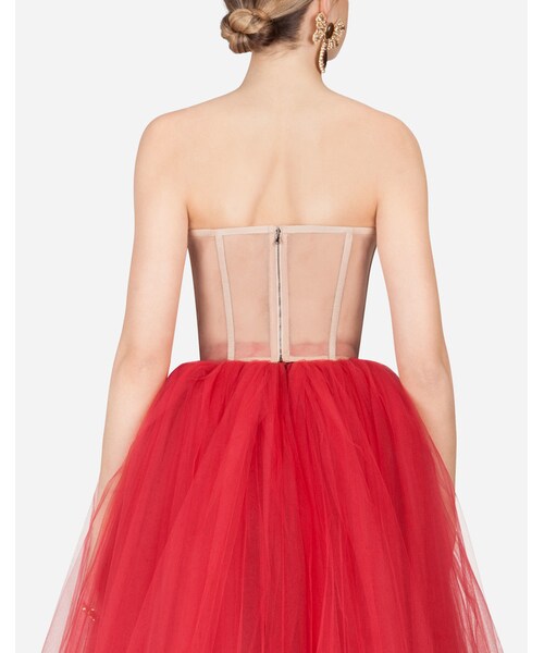 DOLCE&GABBANA（ドルチェアンドガッバーナ）の「Short Tulle Bustier（Tシャツ/カットソー・レディース・LIGHT DUSTY PINK・38/42）」の2枚目の写真