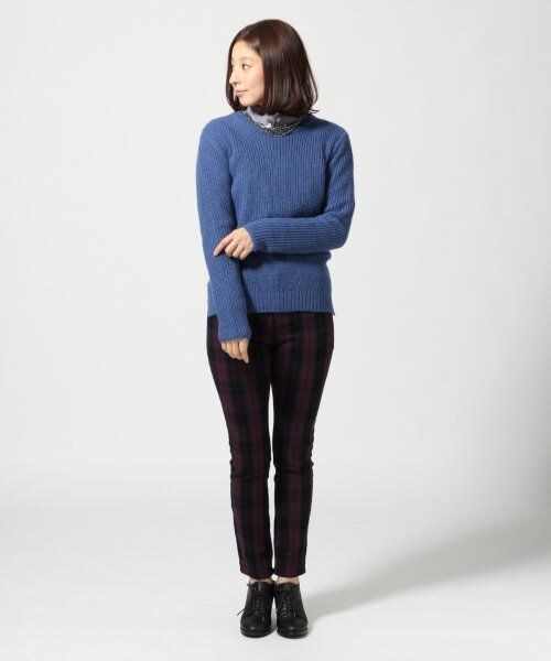 LEPSIM（レプシィム）の「ストレッチチェックスリムパンツ（パンツ・レディース・ブラック/グリーン/ネイビー・Ｓ/Ｍ/Ｌ）」の8枚目の写真