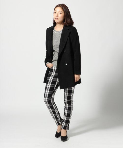 LEPSIM（レプシィム）の「ストレッチチェックスリムパンツ（パンツ・レディース・ブラック/グリーン/ネイビー・Ｓ/Ｍ/Ｌ）」の6枚目の写真