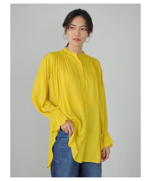 AMERICAN HOLIC（アメリカンホリック）の「キャンディースリーブとろみブラウス（トップス・アイボリー/ベージュ/イエロー・F）」の17枚目の写真
