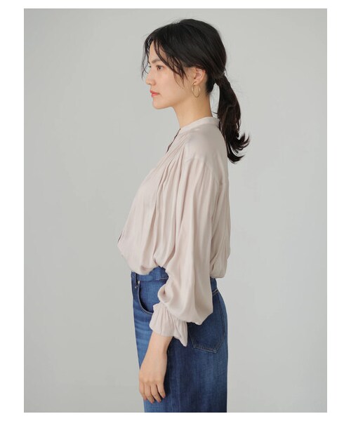 AMERICAN HOLIC（アメリカンホリック）の「キャンディースリーブとろみブラウス（トップス・アイボリー/ベージュ/イエロー・F）」の12枚目の写真