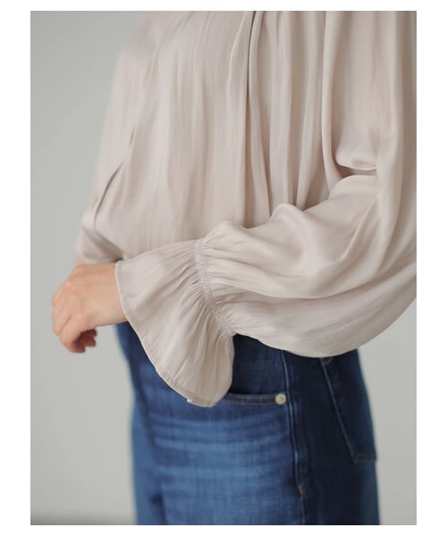 AMERICAN HOLIC（アメリカンホリック）の「キャンディースリーブとろみブラウス（トップス・アイボリー/ベージュ/イエロー・F）」の15枚目の写真