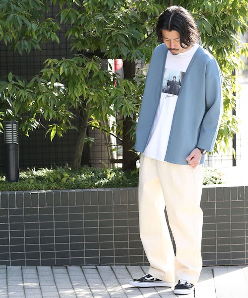 URBAN RESEARCH Sonny Label(アーバンリサーチサニーレーベル)の「ステイホームスウェットカーディガン(その他・メンズ・ブルー/ミント/エクリュ・FREE)」の4枚目の写真