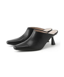 GRL | スクエアトゥデザインヒールサボサンダル(サンダル)