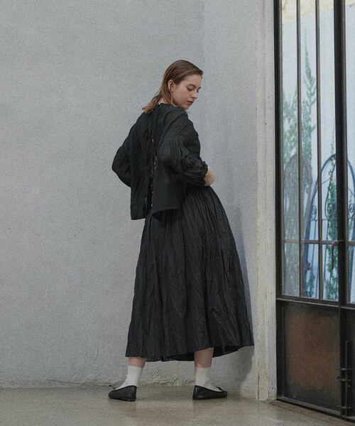 PUAL CE CIN（ピュアルセシン）の「【Du noir】リネンワッシャーパンツ（その他パンツ・レディース・ホワイト/ブラック・FREE）」の2枚目の写真