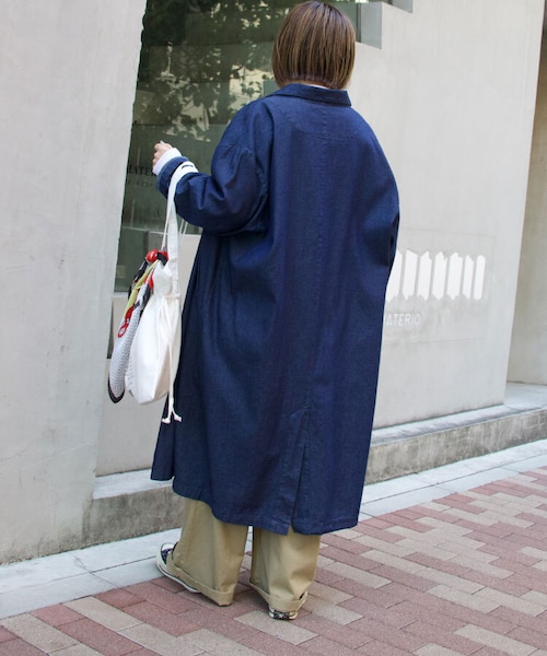 Sheson（シーズン）の「コットンステンカラーコート（ステンカラーコート・レディース・ベージュ/グリーン/その他/ブルーグレー/セージグリーン・FREE/F）」の11枚目の写真