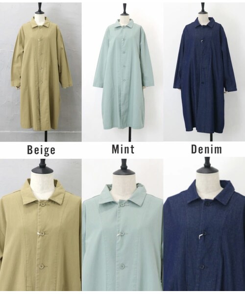 Sheson（シーズン）の「コットンステンカラーコート（ステンカラーコート・レディース・ベージュ/グリーン/その他/ブルーグレー/セージグリーン・FREE/F）」の16枚目の写真