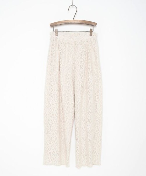 Crisp（クリスプ）の「フラワーレースパンツ[c2R2885]（その他パンツ・レディース・ブラウン/アイボリー・FREE）」の3枚目の写真