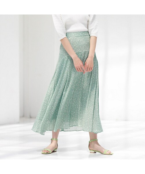 CAST:（キャストコロン）の「対象商品（スカート・レディース・ブラック/グリーン・S/M）」の2枚目の写真