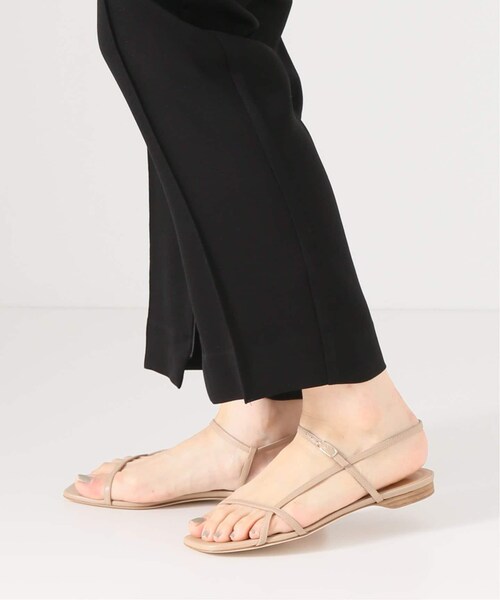 BRENTA ブレンタ　フラット　ストラップ　ローヒール　サンダル　ブラック BRENTA ブレンタフラットストラップローヒールサンダルブラック
