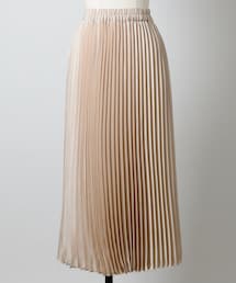 サテンプリーツスカート（1R10-01196）