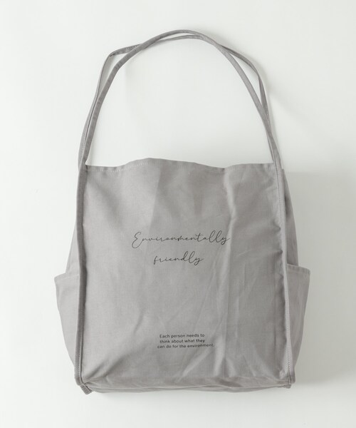 Rewde（ルゥデ）の「【A4対応】 コットンエアートートバッグ（1R18-BA1058）（トートバッグ・レディース・ブラウン/ブラック/グレー/ホワイト・F）」の4枚目の写真