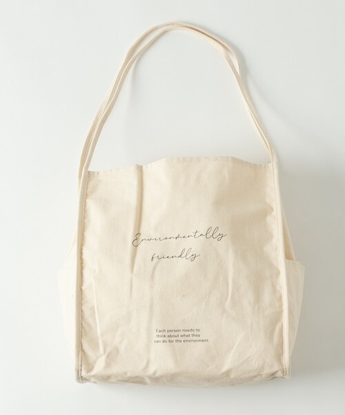 Rewde（ルゥデ）の「【A4対応】 コットンエアートートバッグ（1R18-BA1058）（トートバッグ・レディース・ブラウン/ブラック/グレー/ホワイト・F）」の2枚目の写真