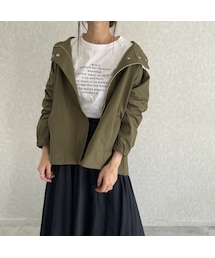 copine | 幅広いシーンに大活躍！撥水加工ミドル丈マウンテンパーカ(2color)(マウンテンパーカー)