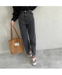 copine | ラフでリラックスなシルエット！カットオフデニムストレートパンツ(2color/2size)(デニムパンツ)