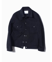 LIFUL MINIMAL GARMENTS. | LIFUL MINIMAL CITY SNAP TRUCKER JACKET BLACK(ジャケット/アウター)