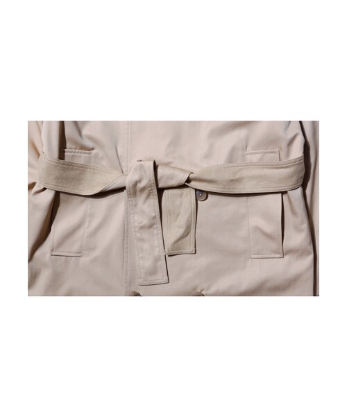 LIFUL MINIMAL GARMENTS.(ライフルミニマルガーメンツ)の「LIFUL MIX STRIPE LINED TRENCH COAT TAN(ジャケット/アウター・メンズ・기타・S/M/L)」の4枚目の写真