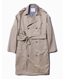 LIFUL MINIMAL GARMENTS. | LIFUL MIX STRIPE LINED TRENCH COAT TAN(ジャケット/アウター)