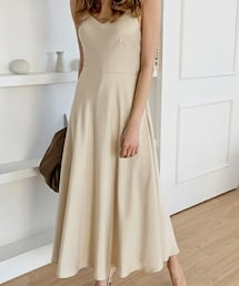 [ontheriver] サテン調キャミソールワンピース