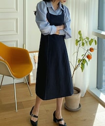 DHOLIC | デニムキャミワンピース(ジャンパースカート)