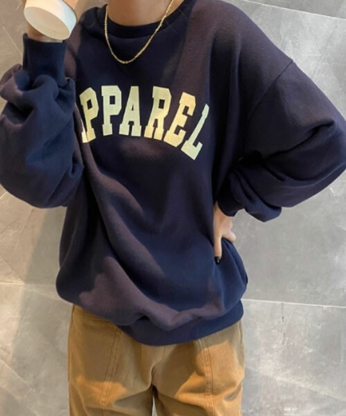 DHOLIC STYLE（ディーホリックスタイル）の「[monicaroom] apparelスウェット（スウェット・レディース・ピンク/ブルー/ホワイト・FREE）」の3枚目の写真