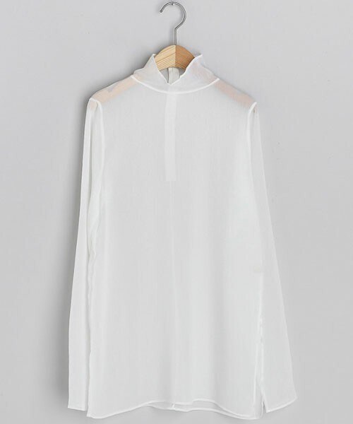 DHOLIC(ディーホリック)の「シアーハイネックブラウス(シャツ/ブラウス・レディース・ホワイト/ブラック/ベージュ・FREE)」の1枚目の写真
