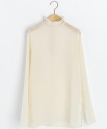 DHOLIC | シアーハイネックブラウス(シャツ/ブラウス)