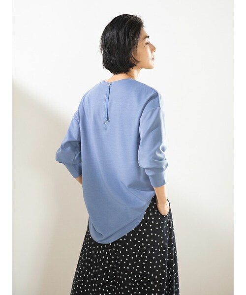 Rewde（ルゥデ）の「バックＺＩＰプルオーバー（1R15-03169）（Tシャツ/カットソー・レディース・レッド/ブルー/ホワイト/その他・M）」の3枚目の写真