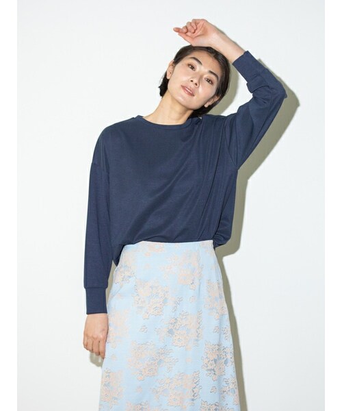 Rewde（ルゥデ）の「バックＺＩＰプルオーバー（1R15-03169）（Tシャツ/カットソー・レディース・レッド/ブルー/ホワイト/その他・M）」の4枚目の写真