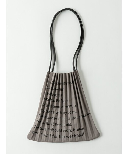 Rewde（ルゥデ）の「プリーツプリントトートバッグ（1R18-BA1068）（トートバッグ・レディース・ブラック/グレー/ホワイト・F）」の3枚目の写真