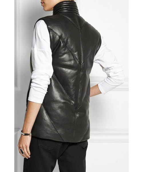 helmut lang ヘルムートラング　レザーベスト 中古・古着通販】HELMUT LANG (ヘルムートラング) ベスト/本人期黒タグ
