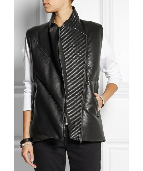Helmut Lang ダウン レザーベスト HELMUT LANG（ヘルムートラング）の「Helmut Lang Quilted