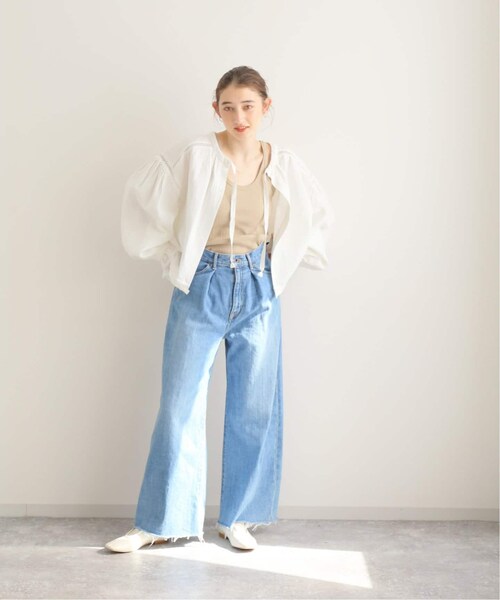 FRAMeWORK（フレームワーク）の「ヘビーリネン*レース2WAYボレロ