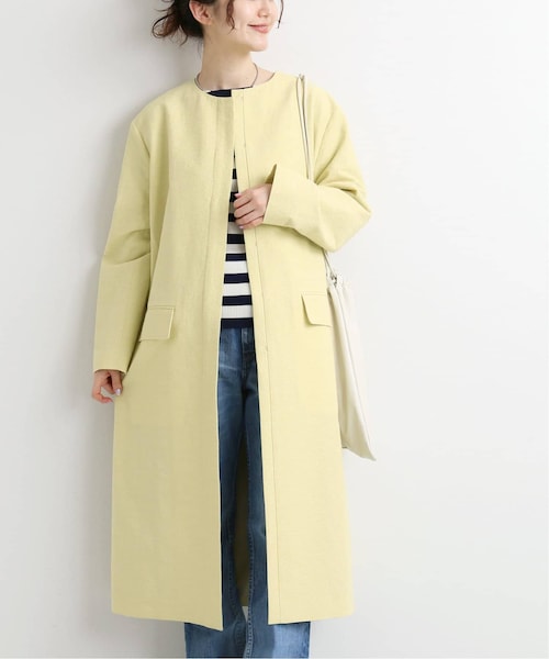 イエナ　コート IENA（イエナ）の「スラブリネン BOXI コート◇（）」 - WEAR