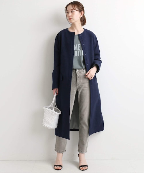 美品　IENA イエナ　アイボリー　コート　レディース IENA（イエナ）の「コクーンショートダッフルコート◇（ダッフル