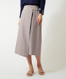 COLLAGE GALLARDAGALANTE（コラージュガリャルダガランテ）の「【素材の魅力を引き出した】ハトメアシメスカート（スカート）」