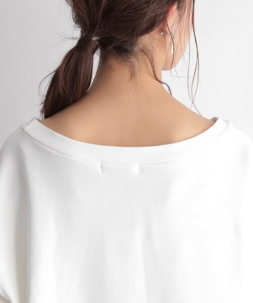 Andemiu(アンデミュウ)の「デザインロゴスウェット(トップス・ホワイト/ネイビー)」の22枚目の写真