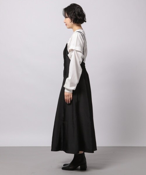 PAGEBOY（ページボーイ）の「グロッシーツイルキャミワンピース（ワンピース/ドレス・ブラック/グレージュ）」の11枚目の写真