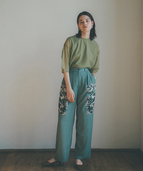 CLANE（クラネ）の「パネルフラワーパンツ 10110-7082（）」 - WEAR