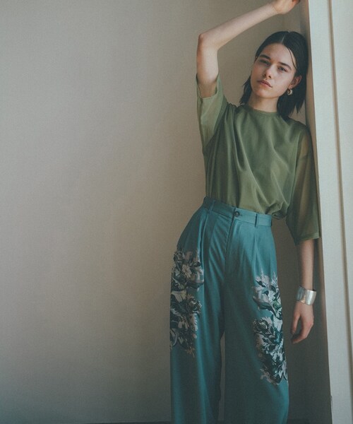 CLANE（クラネ）の「パネルフラワーパンツ 10110-7082（）」 - WEAR