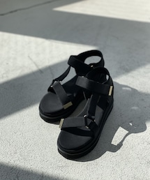 RIVE DROITE | 【安定感のある履き心地】ベルクロスポーツサンダル(サンダル)