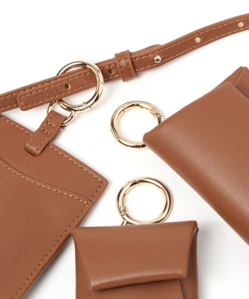 Andemiu（アンデミュウ）の「マルチポーチ3set（バッグ・ブラック/キャメル/パープル）」の18枚目の写真