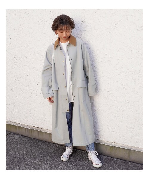 Factor=（ファクターイコール）の「レディースファッション通販 ANAPNET（ジャケット/アウター・レディース・カーキ/ミント/ライトベージュ・one size）」の7枚目の写真