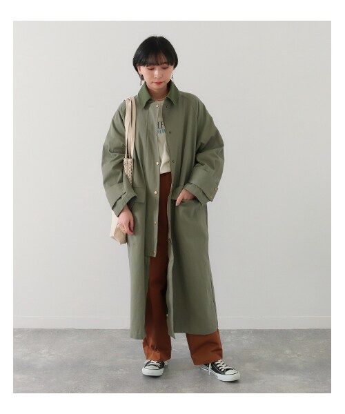 Factor=（ファクターイコール）の「レディースファッション通販 ANAPNET（ジャケット/アウター・レディース・カーキ/ミント/ライトベージュ・one size）」の6枚目の写真