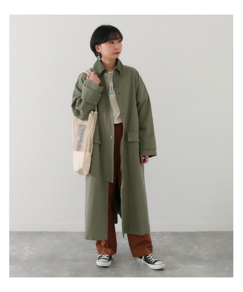Factor=（ファクターイコール）の「レディースファッション通販 ANAPNET（ジャケット/アウター・レディース・カーキ/ミント/ライトベージュ・one size）」の13枚目の写真