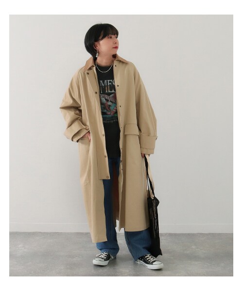 Factor=（ファクターイコール）の「レディースファッション通販 ANAPNET（ジャケット/アウター・レディース・カーキ/ミント/ライトベージュ・one size）」の10枚目の写真