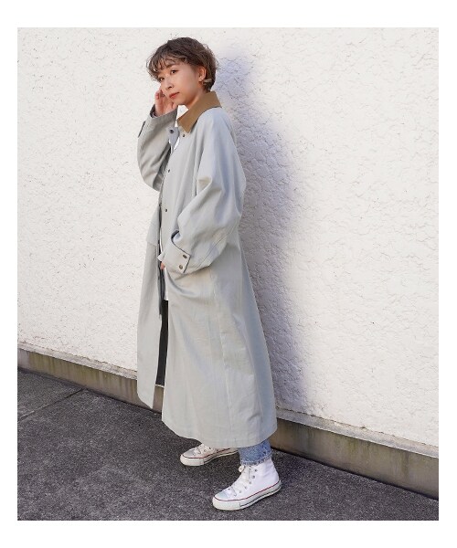 Factor=（ファクターイコール）の「レディースファッション通販 ANAPNET（ジャケット/アウター・レディース・カーキ/ミント/ライトベージュ・one size）」の8枚目の写真