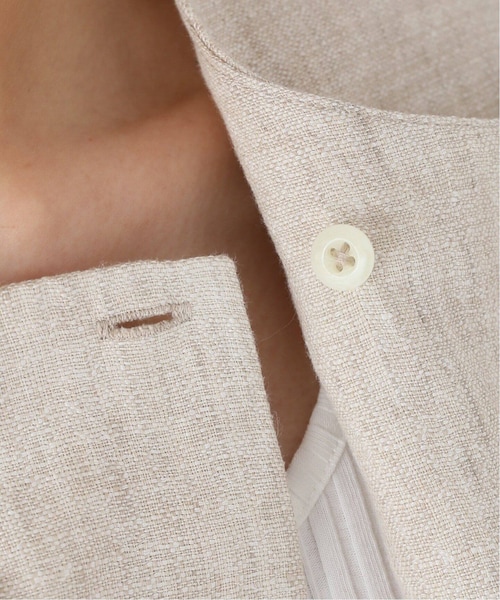 JOURNAL STANDARD relume（ジャーナルスタンダード　レリューム）の「《予約》リネンベスト◆（ジャケット/アウター・ベージュ/(027)/フリー/在庫あり）」の18枚目の写真