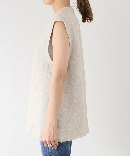 JOURNAL STANDARD relume（ジャーナルスタンダード　レリューム）の「《予約》リネンベスト◆（ジャケット/アウター・ベージュ/(027)/フリー/在庫あり）」の9枚目の写真